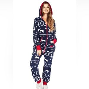 Tipsy Elves Blue Reindeer Jumpsuit 🧑‍🎄